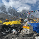 The research team’s basecamp at Everest.